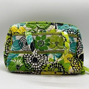 Vera Bradley Lunch Bunch Limes Up Green Teal Floral Quilted Insulated Lunch Bag